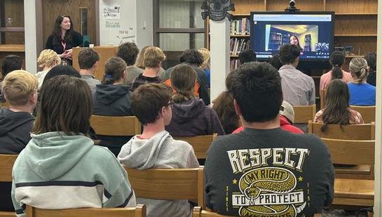 Young Adult Author Meets with FP Students