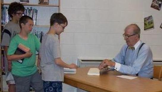 Author Visits Sixth Grade