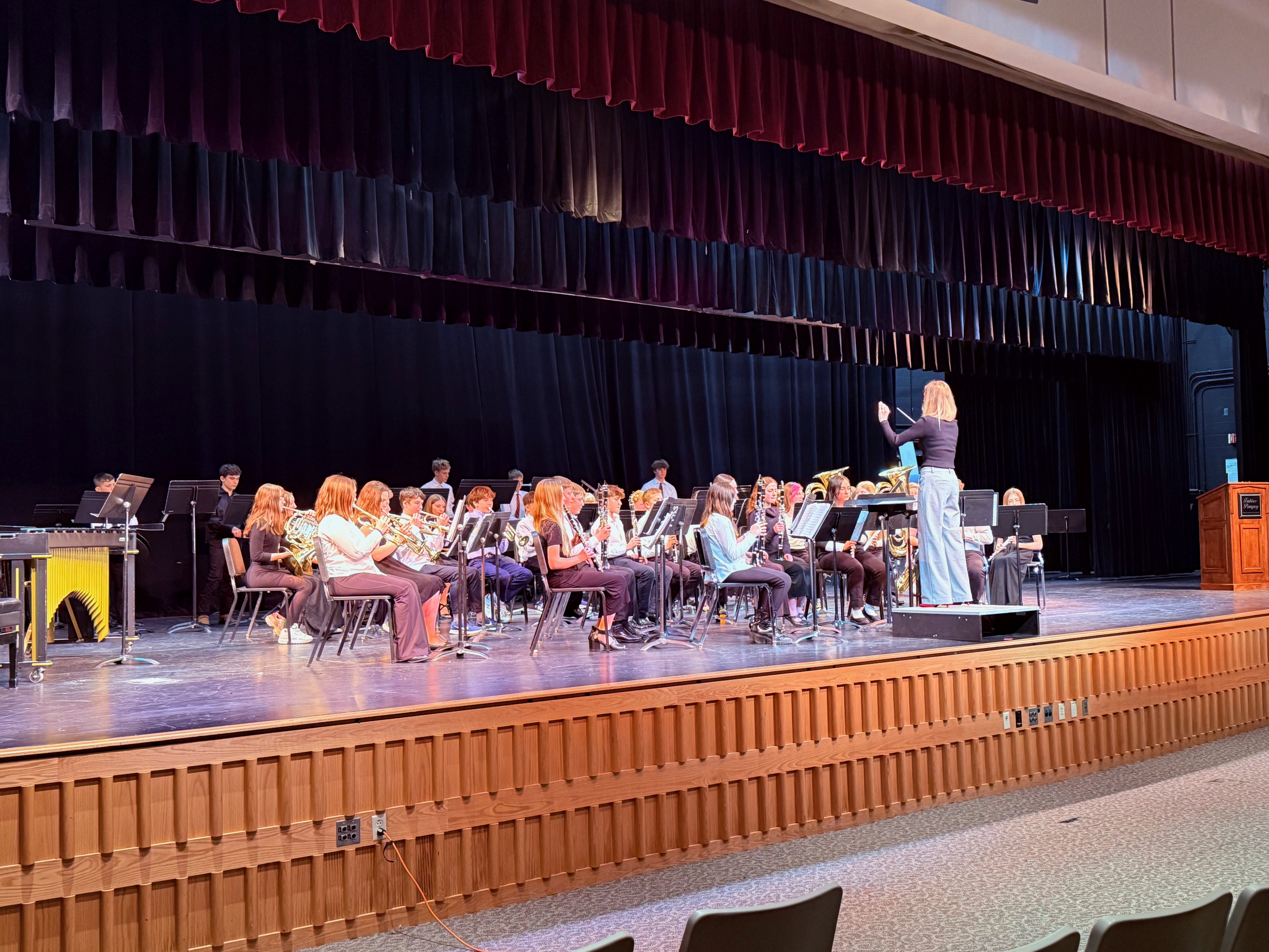 Fabius-Pompey students playing instruments