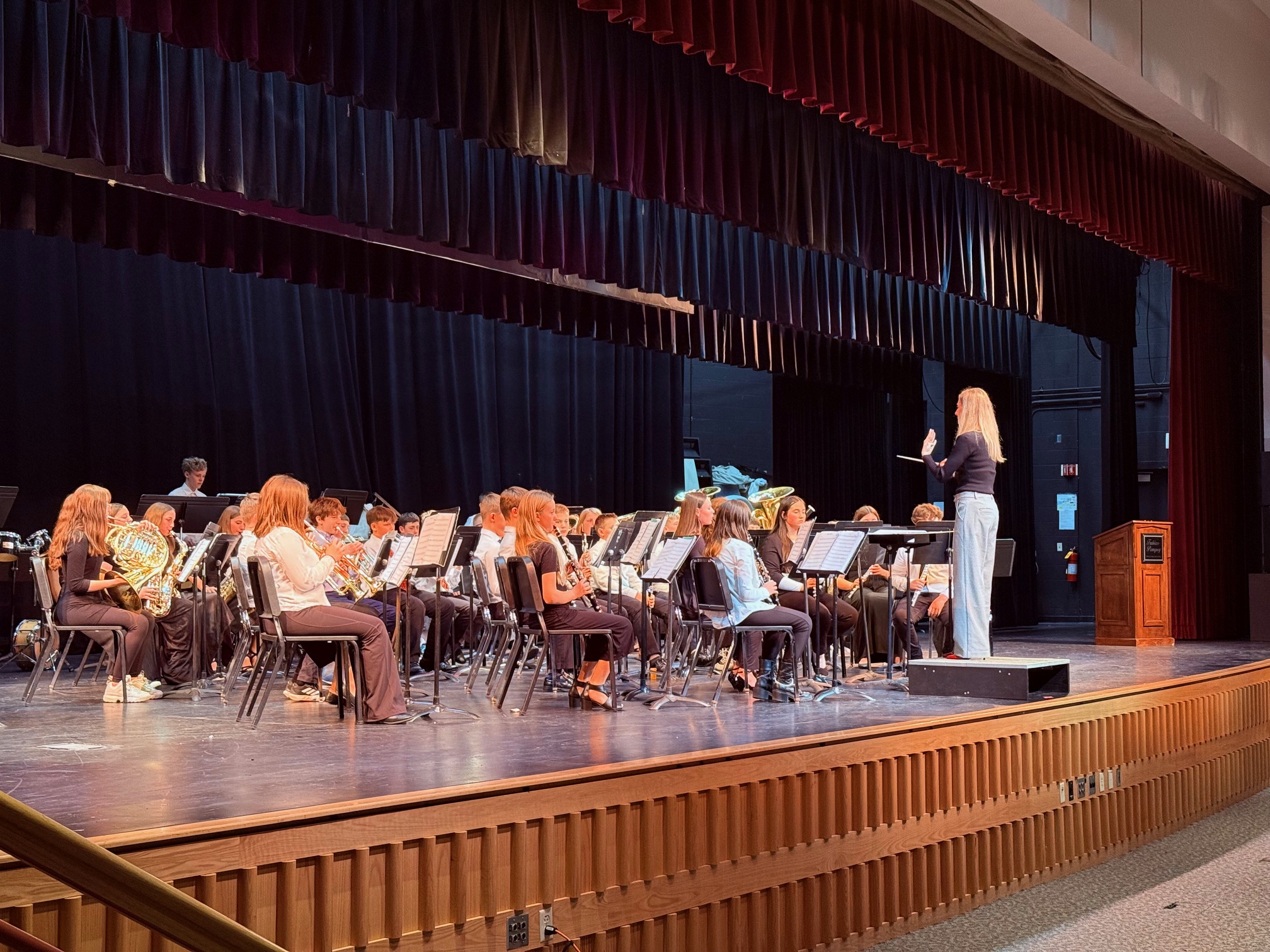 Fabius-Pompey students playing instruments