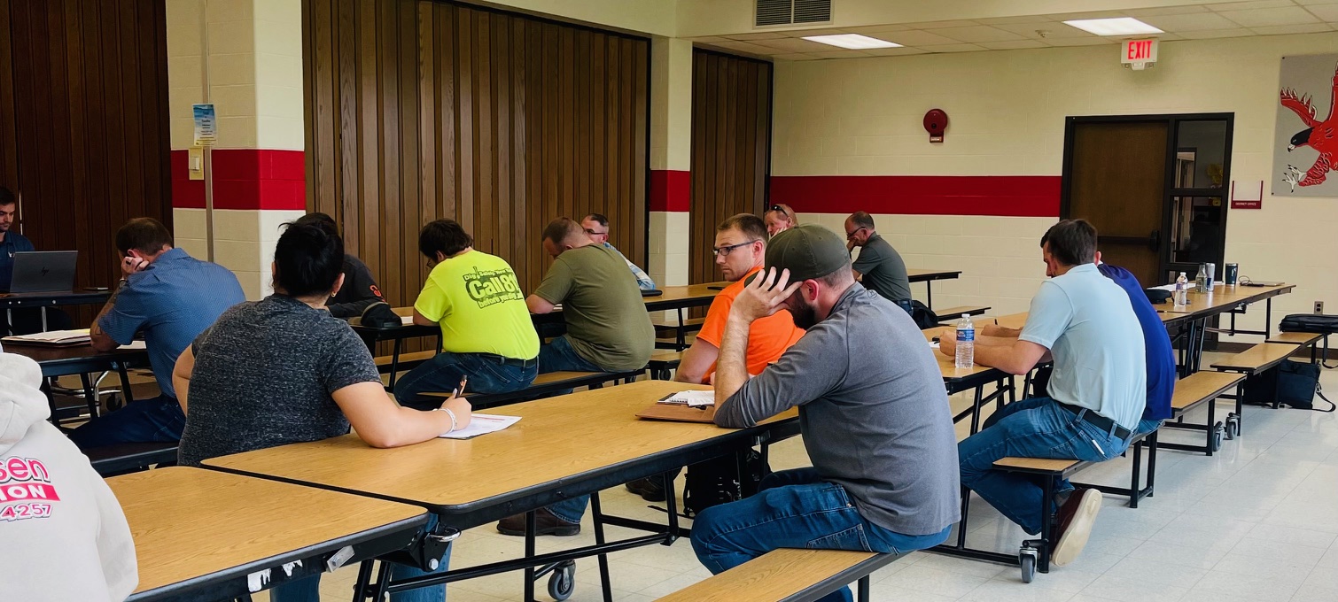 People sitting at tables